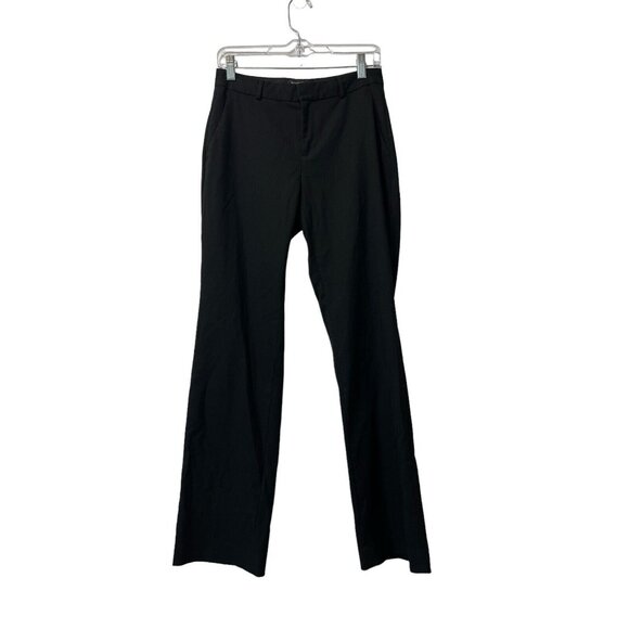 Banana Republic Dress Pants Logan Curvy Fit Women Size 2‎ Black Polyester Blend - Picture 1 of 11